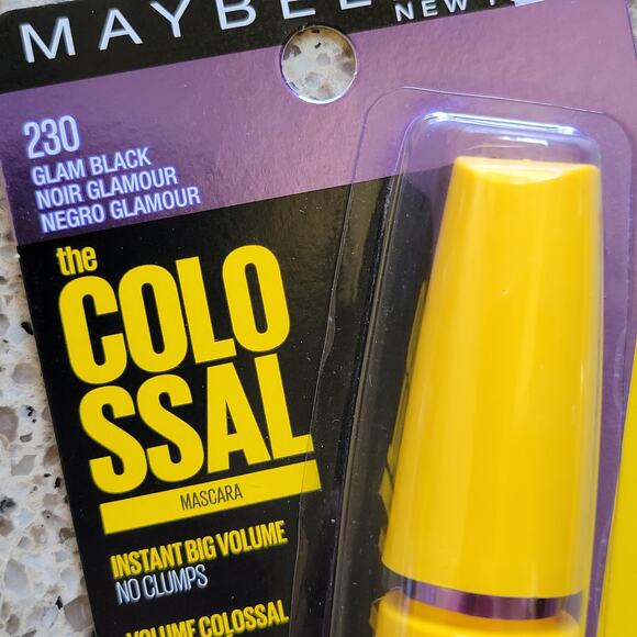 2 Maybelline The COLOSSAL Washable Mascara #230 GLAM BLACK Collagen Infused✨️NEW - Picture 3 of 8